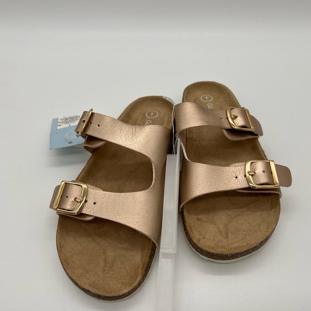 Cat And Jack Slip On Slide Sandal Kids Rose Gold Girls - Picture 1 of 6